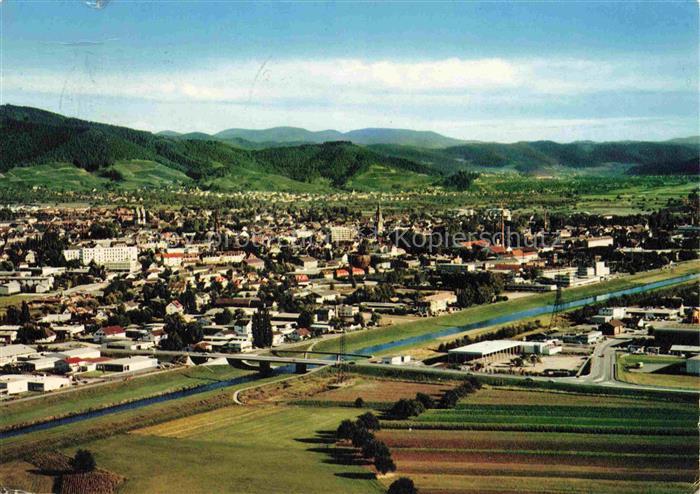 OFFENBURG Offenbourg Panorama Blick zum Schwarzwald