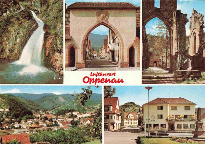 Oppenau Ortenaukreis BW Panorama Luftkurort Wasserfall Klosterruine Stadttor Sta