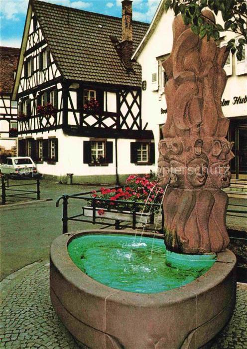 Oberkirch Baden Narrenbrunnen Fachwerkhaus