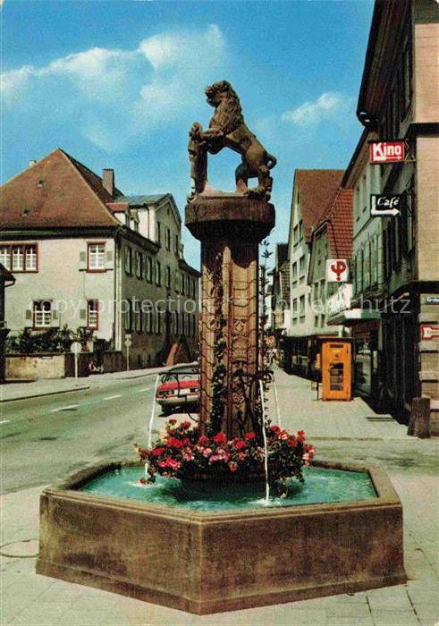 Oberkirch Baden Hauptstrasse Loewenbrunnen