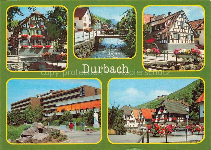 Durbach Schwarzwald Offenburg Staufenburg-Klinik Motive Stadtzentrum Fachwerkhae