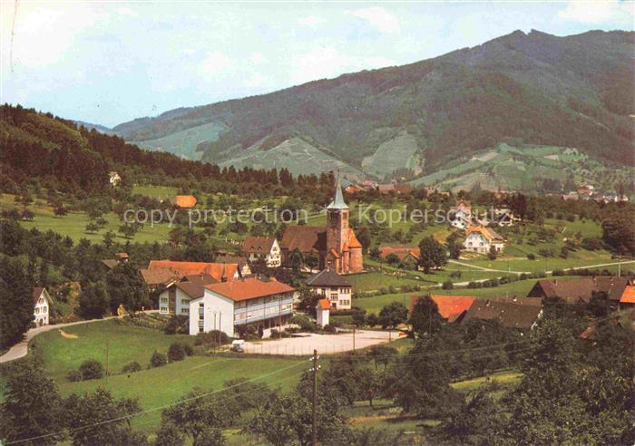 oedsbach Oberkirch BW Panorama Renchtal Kirche