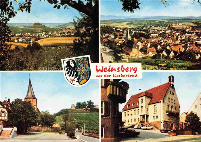 Weinsberg HEILBRONN BW Panorama Motive Stadtzentrum Weinberge