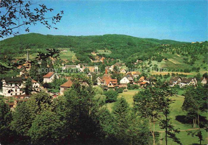 Sasbachwalden Achern Ortenaukreis BW Panorama Blumen- und Weinort im Schwarzwal