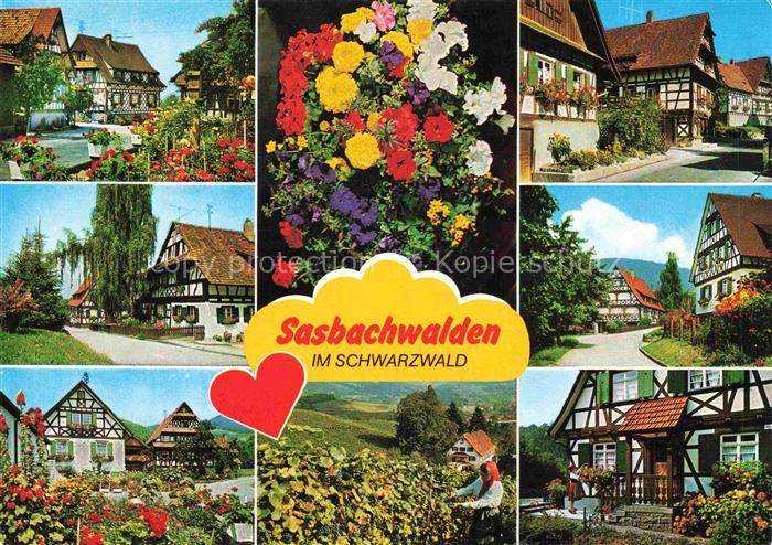 Sasbachwalden Achern Ortenaukreis BW Blumen und Weinort Panorama