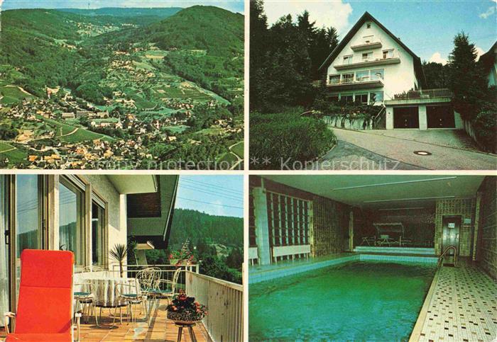Brandmatt Sasbachwalden Ortenaukreis BW Fliegeraufnahme Haus Silenzium Terrasse