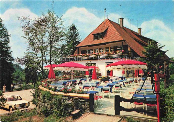 Sasbachwalden Achern Ortenaukreis BW Gasthaus Zum Alde Gott Freiterrasse