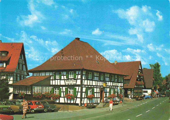 Sasbachwalden Achern Ortenaukreis BW Ortspartie Gasthof Sonne