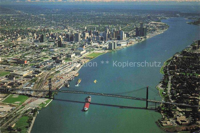 Detroit Michigan USA Fliegeraufnahme