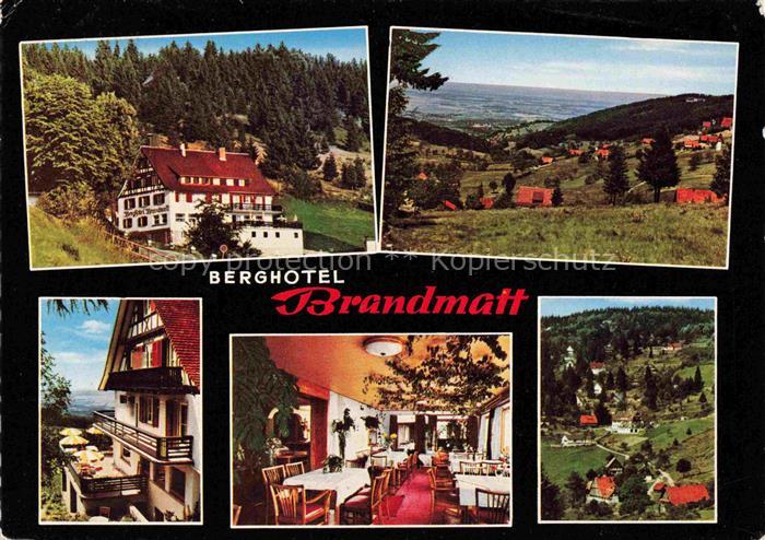 Brandmatt Sasbachwalden Ortenaukreis BW Berghotel Brandmatt Panorama Terrasse Ga