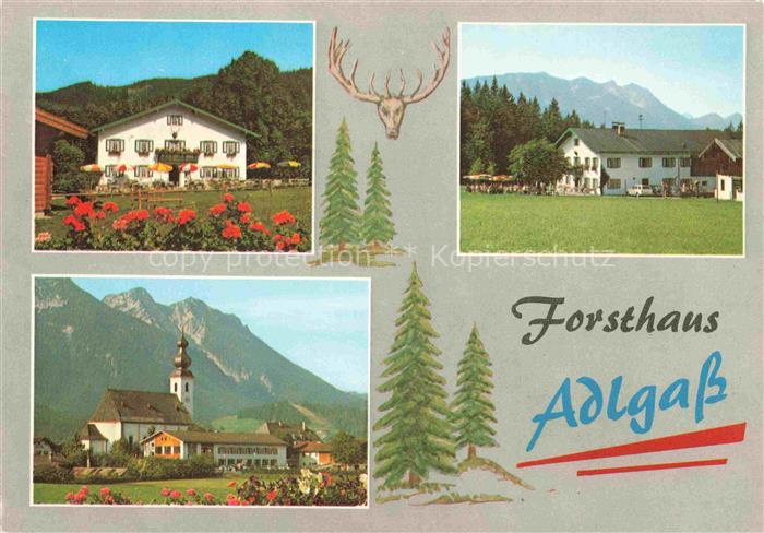 Inzell Traunstein Bayern Forsthaus Adlgass Kirche