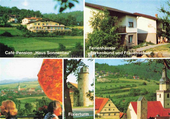 Fladungen Rhoen-Grabfeld Bayern Cafe Pension Haus Sonnentau Ferienhaeuser Tuerke
