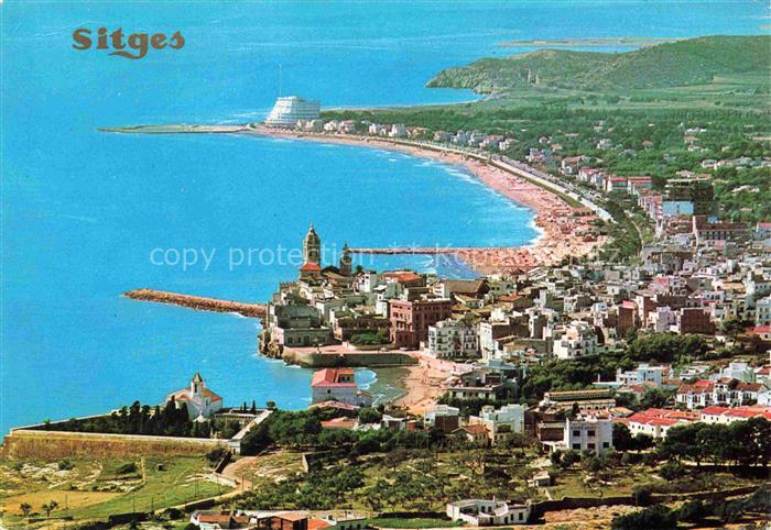 SITGES Costa Dorada ES Fliegeraufnahme