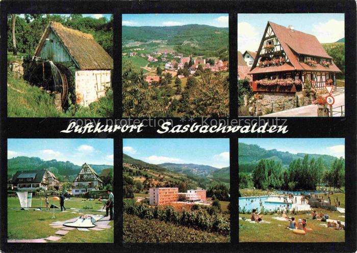 Sasbachwalden Achern Ortenaukreis BW Muehle Panorama Gasthof Minigolf Schwimmba