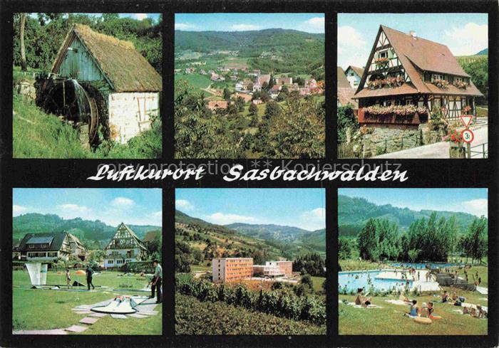 Sasbachwalden Achern Ortenaukreis BW Muehle Panorama Gasthof Minigolf Schwimmba