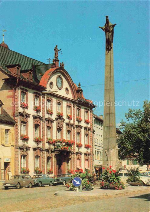 OFFENBURG Offenbourg Rathaus mit Ursula Saeule