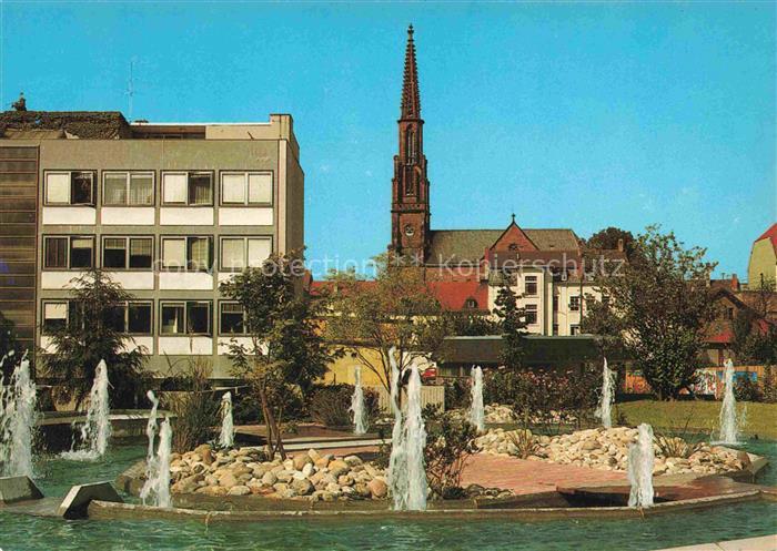 OFFENBURG Offenbourg Ree Anlagen und ev Kirche