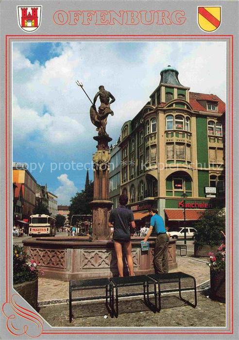 OFFENBURG Offenbourg Neptunbrunnen