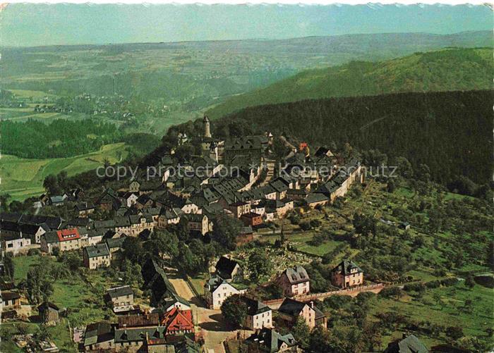 Lichtenberg Odenwald Fliegeraufnahme mit Blick auf Blankenstein