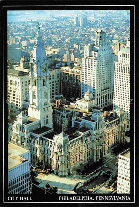 PHILADELPHIA  Pennsylvania USA City Hall Air view