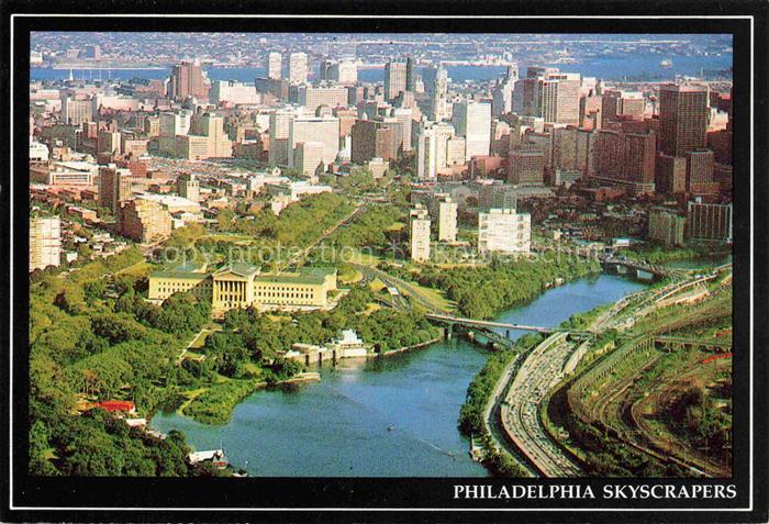 PHILADELPHIA  Pennsylvania USA Downtown Skyscrapers Air view