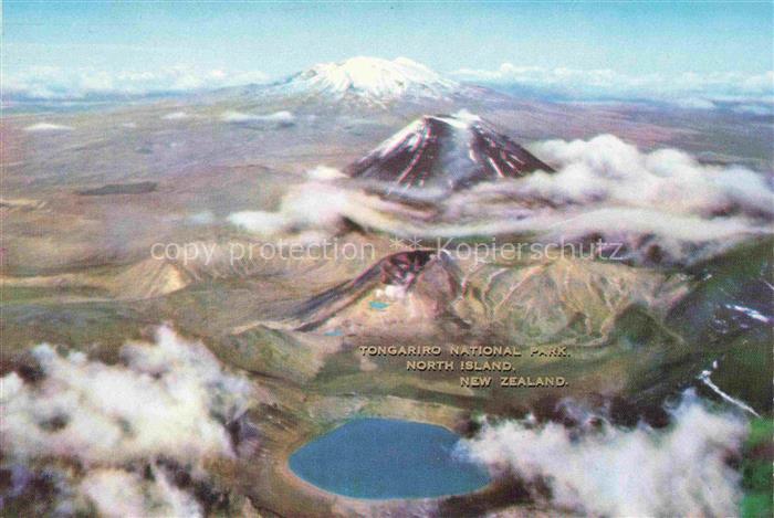 Tongariro National Park Neuseeland New Zealand NZ Air view