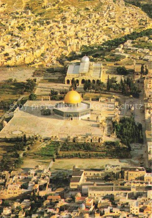 Jerusalem  Yerushalayim Israel Aerial view of the Old City showing the Temple Mo