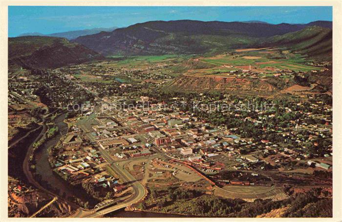 Durango Colorado USA Animas River and valley to the north