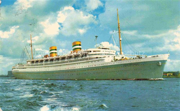 Dampfer Oceanliner s.s. Nieuw Amsterdam Holland America Line