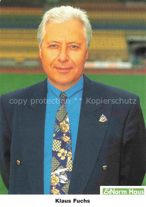 Fussball Soccer Football-- Klaus Fuchs Geschaeftsfuehrer KSC