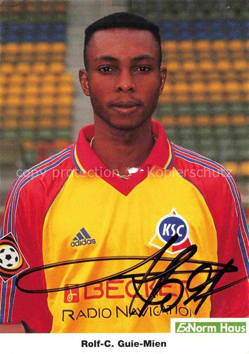 Fussball Soccer Football-- Ralf-C. Guie-Mien KSC Autogramm