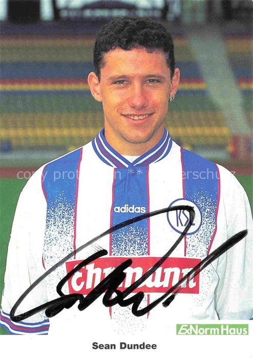 Fussball Soccer Football-- Sean Dundee KSC Autogramm