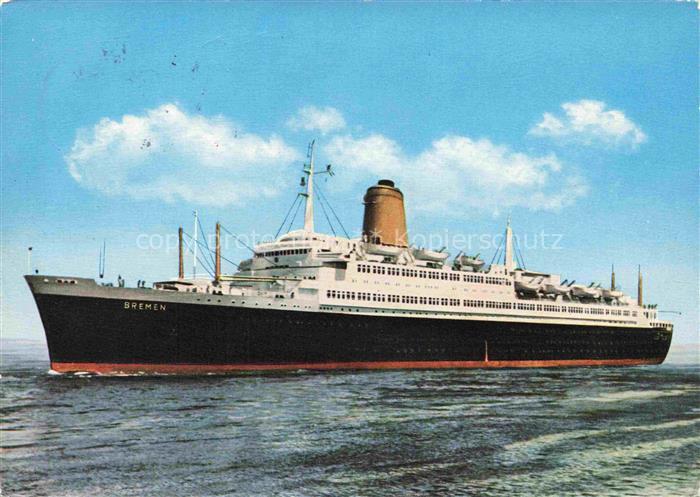 Dampfer Oceanliner TS Bremen Norddeutsche Llyon