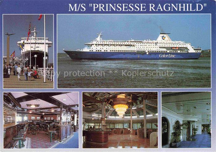 Dampfer Oceanliner MS Prinsesse Ragnhild 38500 BRT
