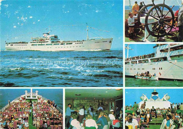 Dampfer Binnenschifffahrt MS Roland von Bremen 4391 BRT Bremerhaven Helgoland