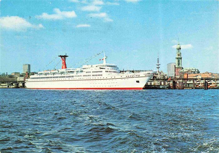 Dampfer Oceanliner Hamburg TS Hamburg Fernsehturm