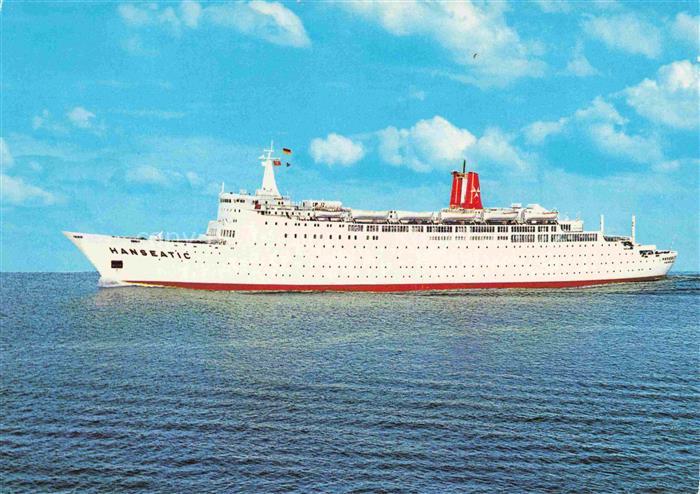 Dampfer Oceanliner TS Hanseatic 25300 BRT/GRT