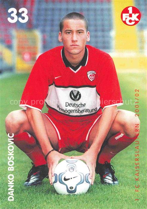 Fussball Soccer Football-- Danko Boskovic FC Kaiserslautern