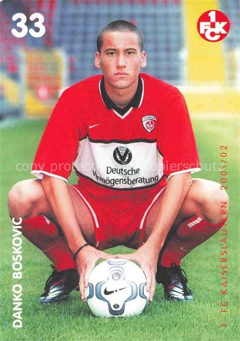 Fussball Soccer Football-- Danko Boskovic FC Kaiserslautern