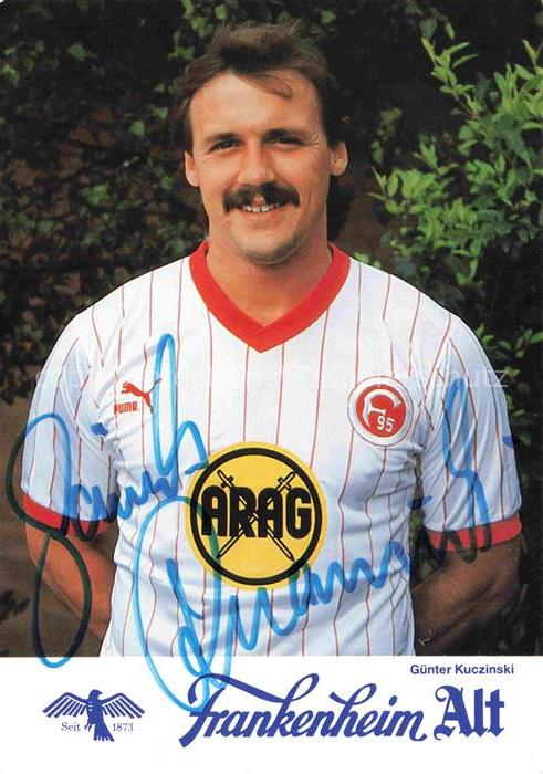 Fussball Soccer Football-- Guenter Kuczinski Frankenheim Alt Autogramm