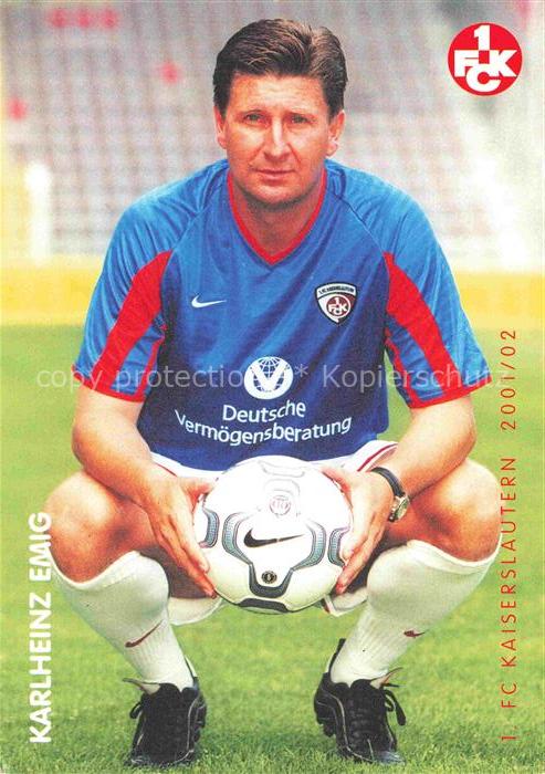 Fussball Soccer Football-- Karlheinz Emig FC Kaiserslautern