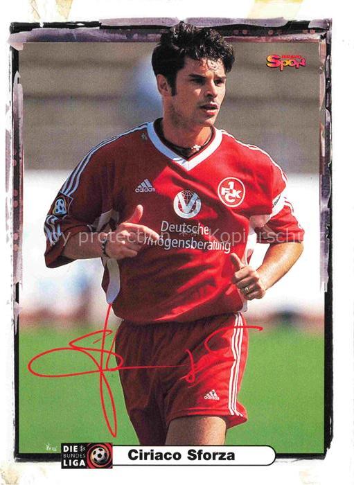 Fussball Soccer Football-- Ciriaco Sforza FC Kaiserslautern Autogramm