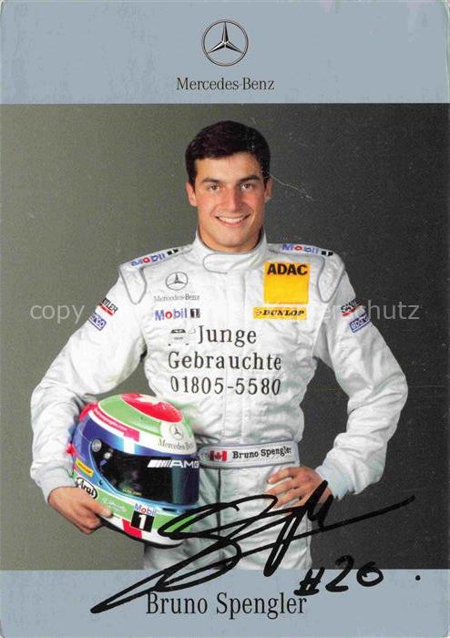 Autorennen Bruno Spengler Autogramm Mercedes Benz