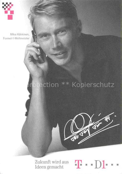 Autorennen Mika Haekkinen Formel 1 Weltmeister