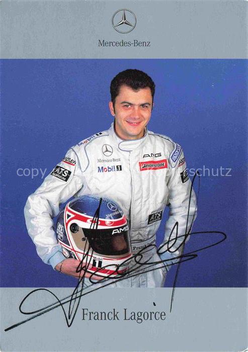 Autorennen Franck Lagorce Autogramm Mercedes Benz
