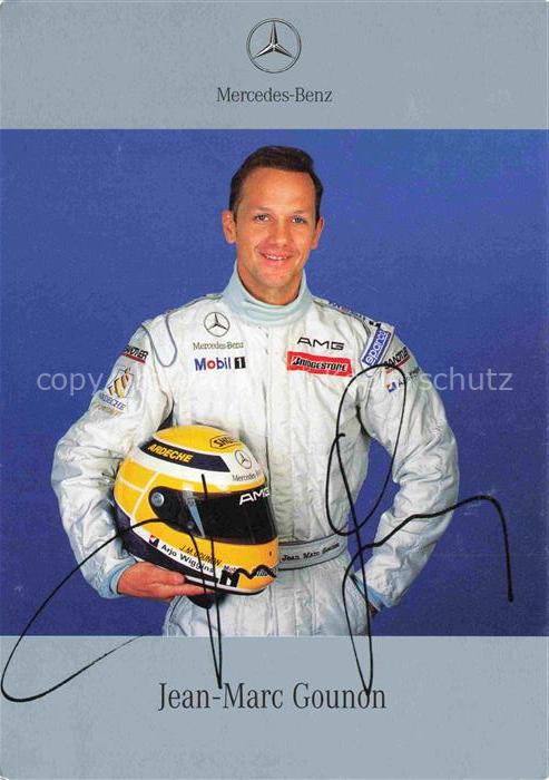 Autorennen Jean Marc Gounon Autogramm Mercedes Benz