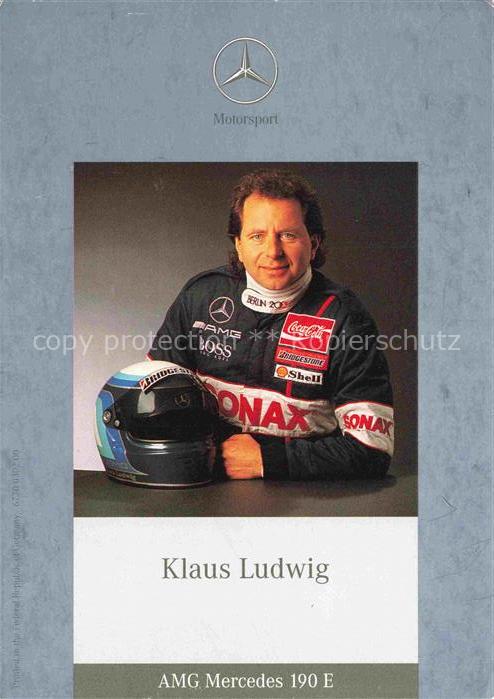 Motorsport Racing Klaus Ludwig AMG Mercedes Benz 190 E