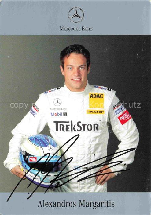 Autorennen Alexandros Margartis DTM Mercedes Benz Autogramm