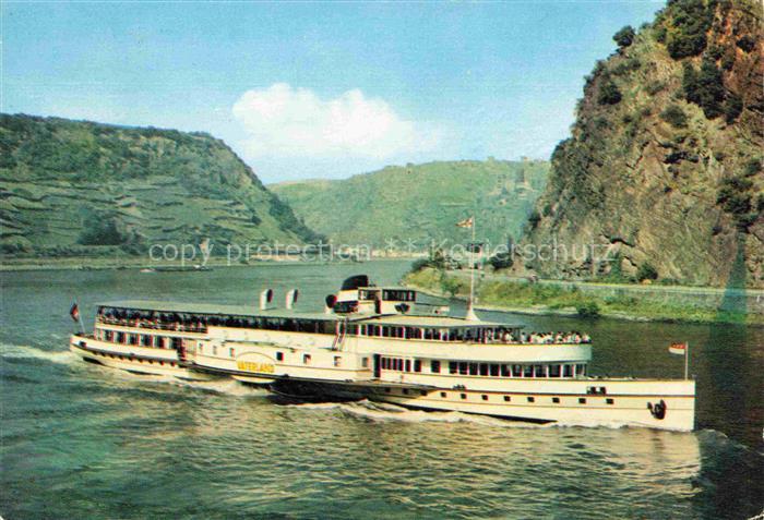 Dampfer Seitenrad Vaterland Koeln Duesseldorf