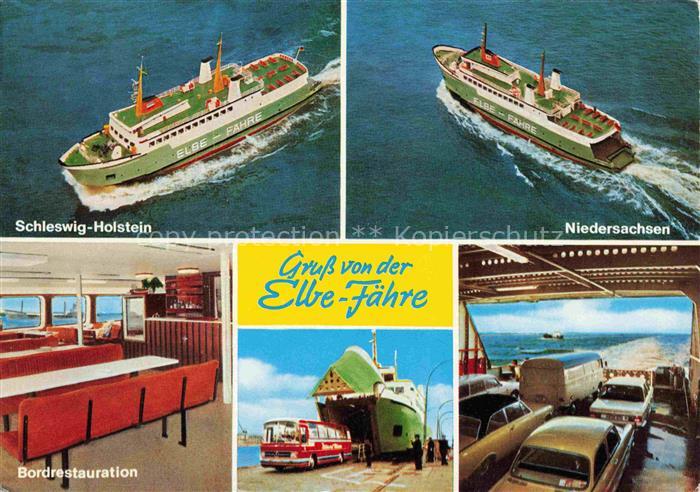 Faehre Ferry Bac Traghetto-- Elbefaehre Cuxhaven Brunsbuettel MS Niedersachsen M